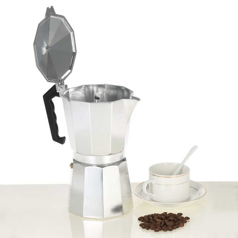 1 Practical 50Ml Cup Moka Pot Italian hine Espresso Aluminum Geyser Coffee Maker Kettle Latte Sto