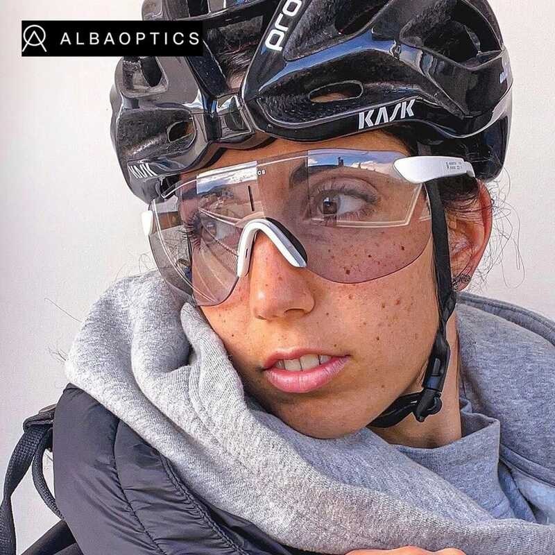 Cycling ALBA Photochromic Sunglasses Eyewear Men Women Sports Goggles Road Mtb Mountain Bike Bicycle Glasses Gafas