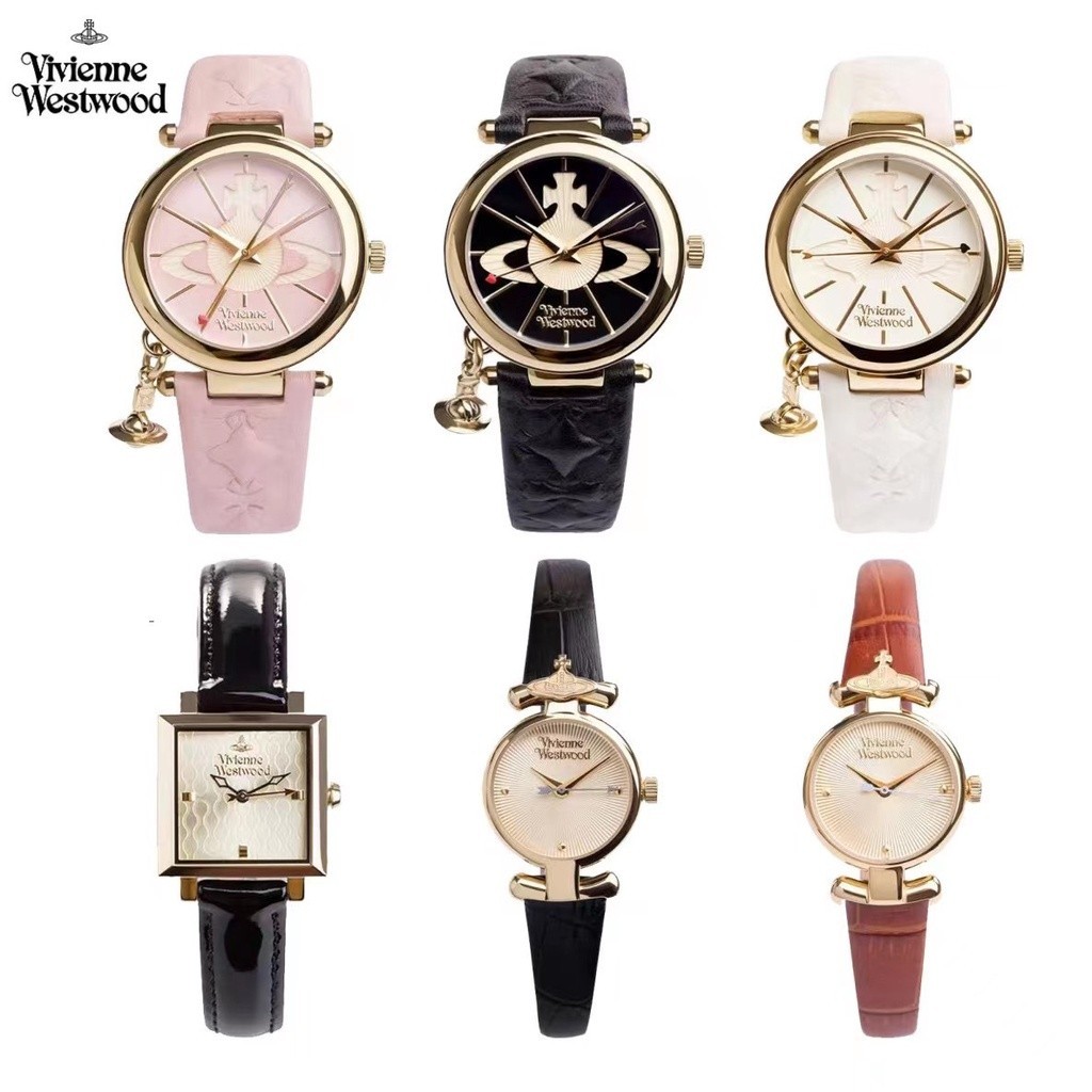 นาฬิกาข้อมือควอตซ์ Vivienne Westwood สายเข็มขัด จี้กุญแจ สําหรับผู้หญิง