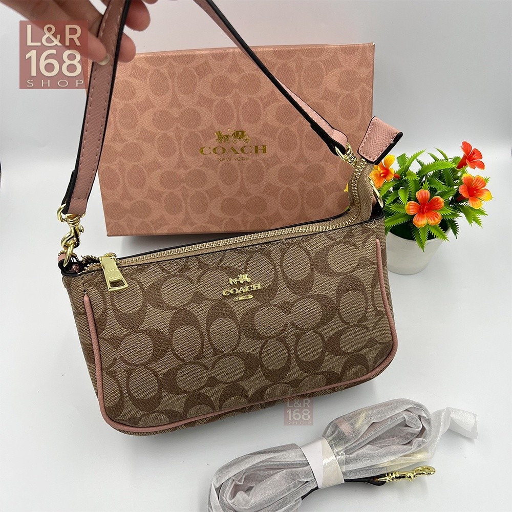 ♞,♘,♙กระเป๋าสะพายข้าง #Coach 9นิ้ว ทรงพอช สีสวย พร้อมส่งทันที