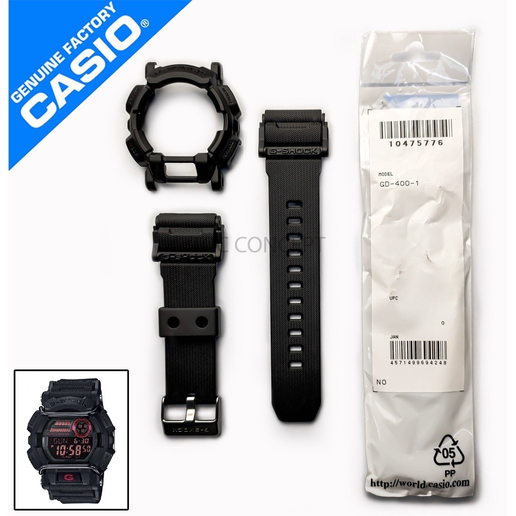 Band & BEZEL อะไหล ่ เปลี ่ ยนสําหรับนาฬิกา G-SHOCK GD-400-1 GD400-1 GD-400 GD-400MB GD-400GB