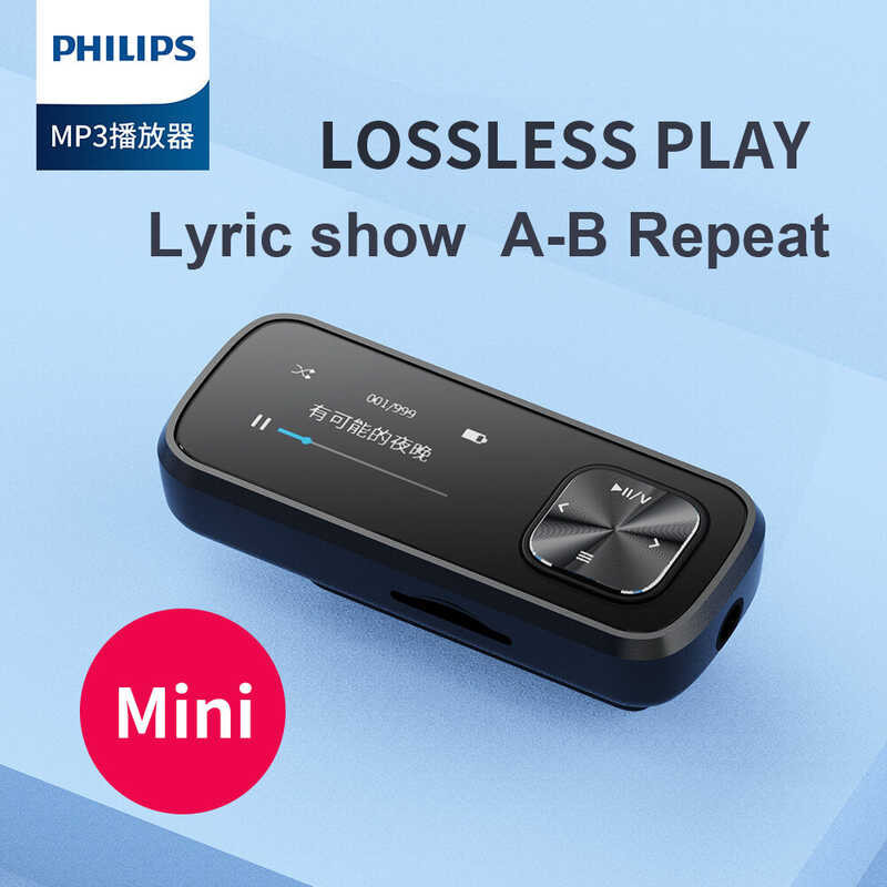 Original Mini Philips MP3 Portable Music Player With Sport Clip