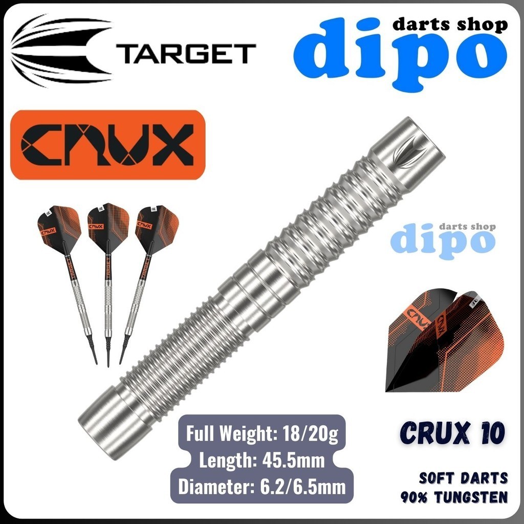 TARGET CRUX 10 (90% Tungsten) - TARGET Soft Darts