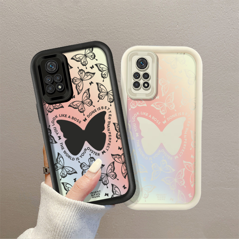 ปลอกสําหรับRedmi note 9 9S 9 Pro Max/10S 10 Pro Max/11S 11 Pro 12 Proแฟนตาซีผีเสื้อออกแบบน้ําหนักเบา