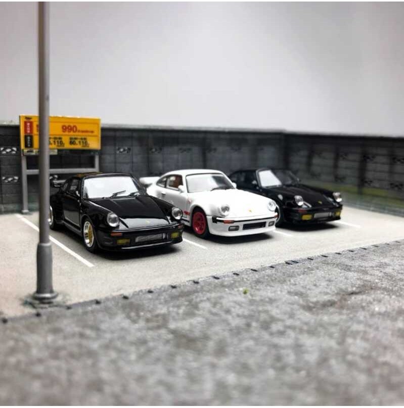Master 1:64 911 930 Turbo Bayshore Blackbird รถโมเดลDiecast
