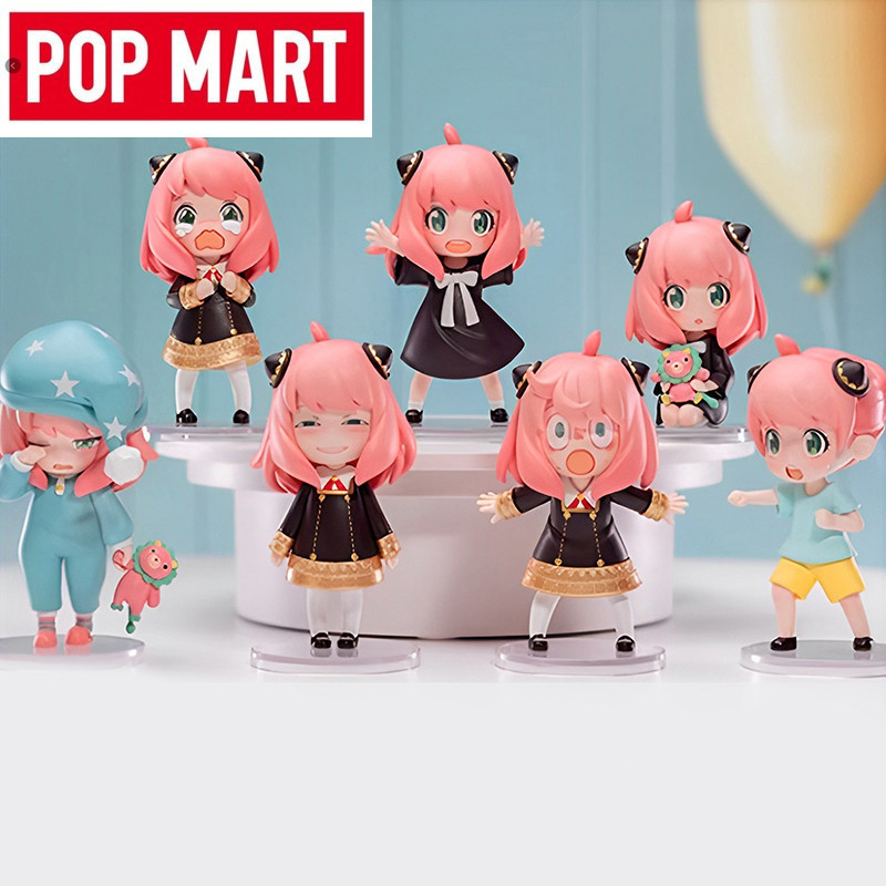 Popmart Spy X Family Anya Series กล่องตาบอดของเล่นน่ารักตัวเลขตุ๊กตา Mystery Box Kawaii รุ่น Surpri