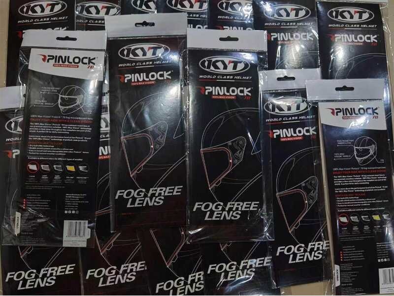 ❤ NFR PINLOCK NXR GP Universal Anti-Fog Sticker PIN LOCK Fit For Kyt Nfr Nxr / Gp Fit.