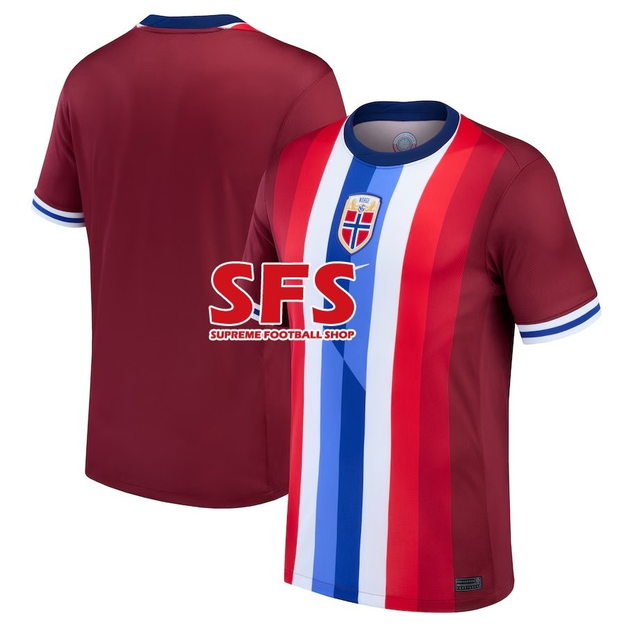 SFS Top Quilty 2024 EURO นอร์เวย์ JERSEY แฟนรุ่น Home Away ผู้ชายฟุตบอลเสื้อฟุตบอล S-4XL เทศกาลวันเก