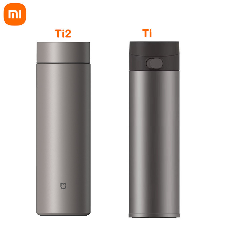 ♞,♘Xiaomi Mijia Thermos Cup Ti2 480ml/Ti 450ML TA1 วัสดุไทเทเนียมบริสุทธิ์ 6 ชั่วโมงอุ่นไม่มีอันตรา