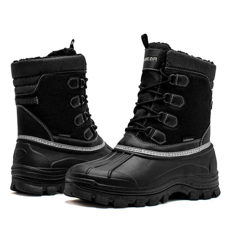 HOBIBEAR Mens Snow Boots รองเท้ากันน้ำฤดูหนาว thumbnail 4