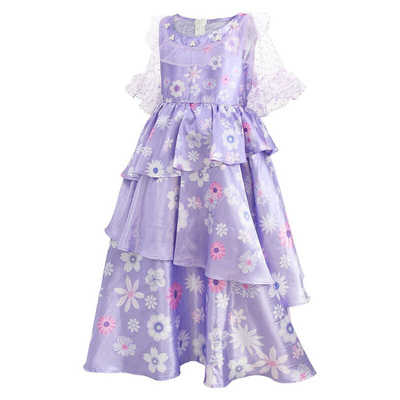 3 ผู้ใหญ่ Encanto เครื่องแต่งกาย Isabella แต่งตัว Madrigal คอสเพล