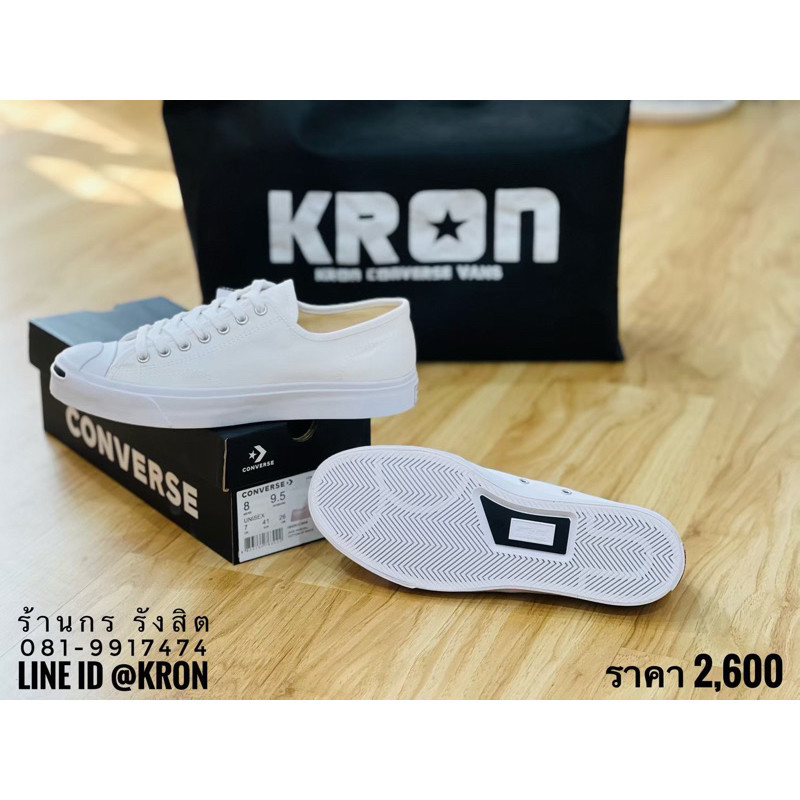 



 ♞,♘ลิขสิทธิ์แท้ 100% CONVERSE JACK PURCELL COTTON OX 2020 WHITE  รองเท้าผ้าใบแจ็คสีขาว