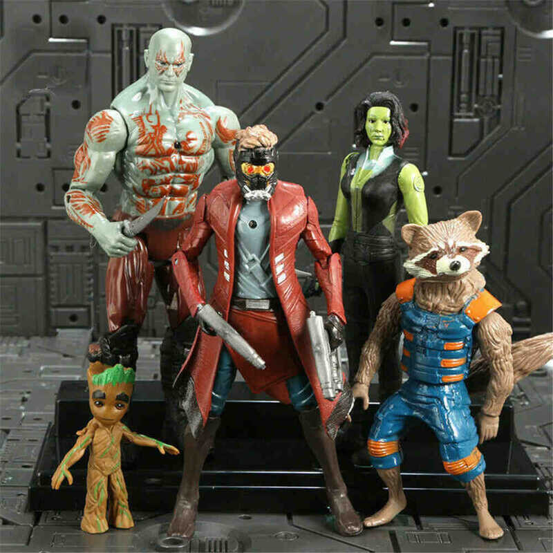 5Pcs 6.7" Guardians Of The Galaxy 3 Action Figure Toy Model Gift Set