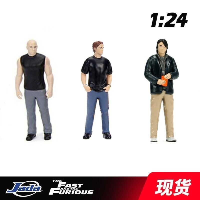 JADA 1:24 Car Model Alloy Figure Fast And Furious Paul Han Tang Scene Accessories Doll
