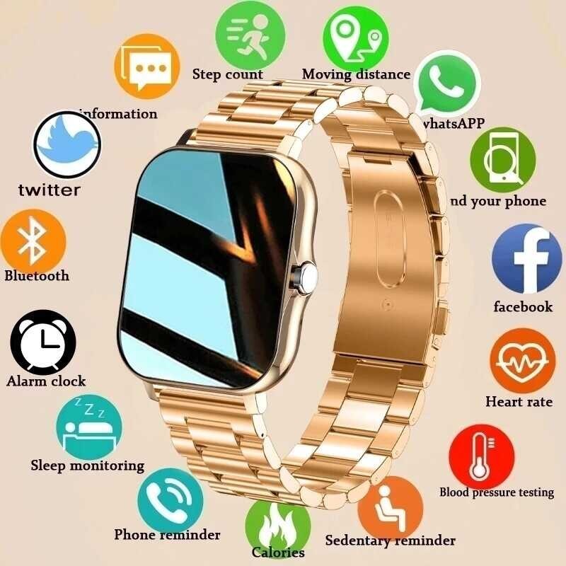Women's Fiess LIGE Tracker Watch suitable smartwatches Bluetooth calls new sports full touch screen