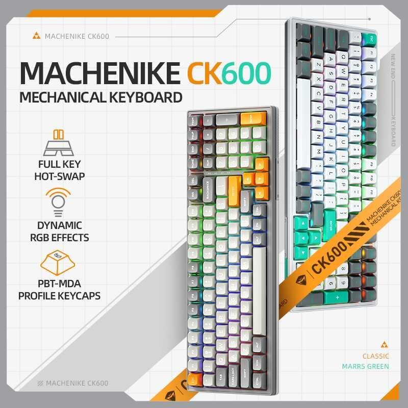CK600 he Mechanical Keyboard 100 Keys Three-Mode Bluetooth/2.4G/Wired wireless Hot-Swappable RGB ba
