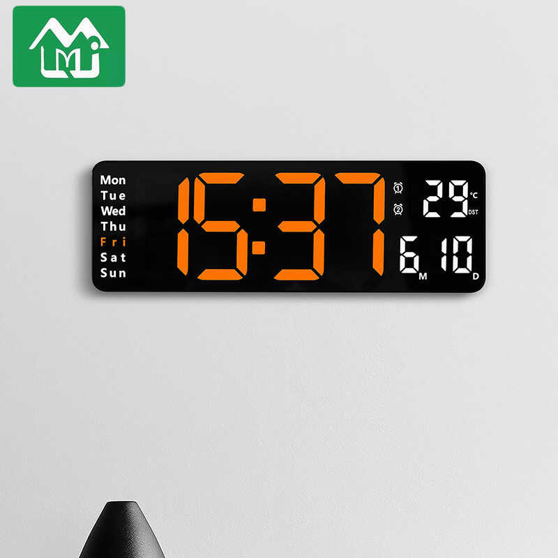 inch minimalist 13 sitting and hanging dual purpose living room large font electronic clock, multip