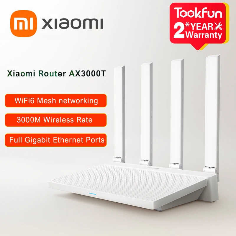 AX3000T 2.4Gกรัม5Gกรัมตาข่ายเทคโนโลยี Xiaomi 3000M 6ที่มีประสิทธ