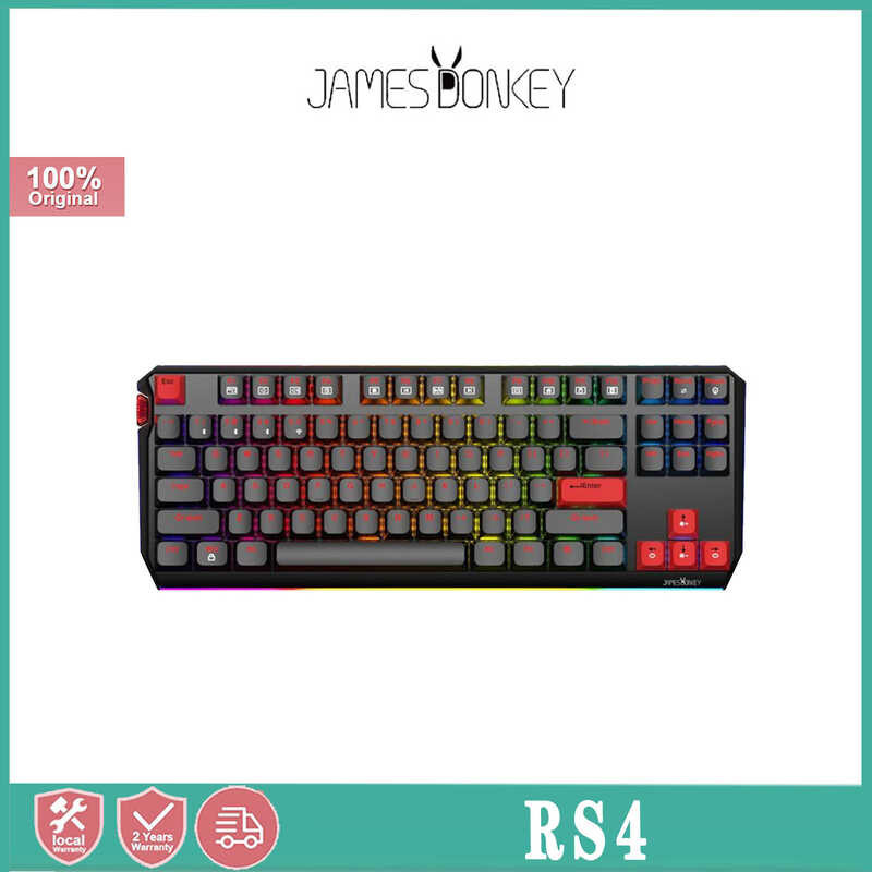 RS4 James donkey wireless the third mock examination mechanical Bluetooth 2.4G wired keyboard E-spo