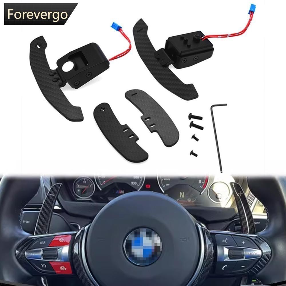 Forevergo ปลอกหุ้มพวงมาลัยรถยนต์ คาร์บอนไฟเบอร์ แบบแม่เหล็ก สําหรับ BMW 2 3 4 5 Series G Chassis K3