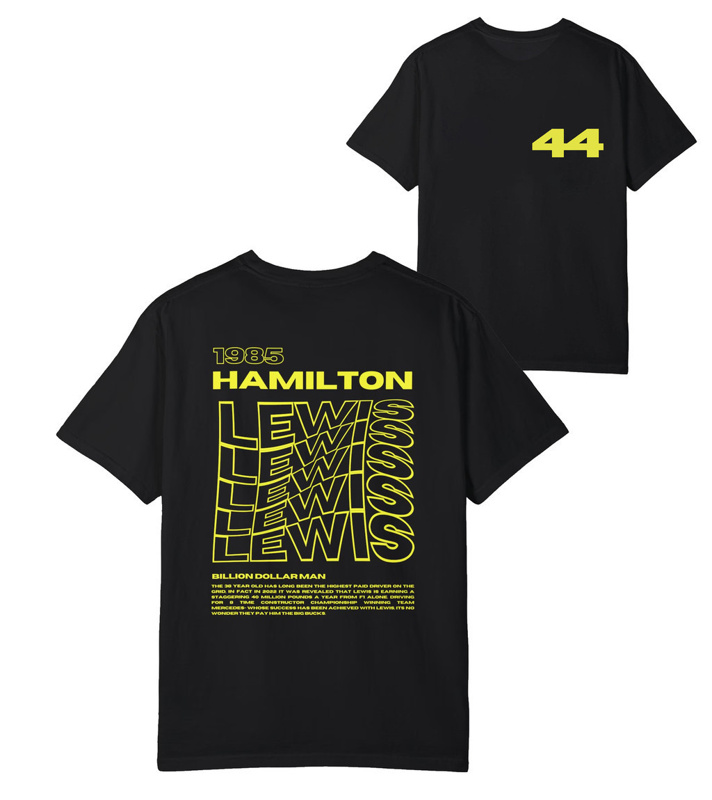 เสื้อยืด ลาย Lewis Hamilton F1 ใส่สบาย ของขวัญ สําหรับแข่งรถ