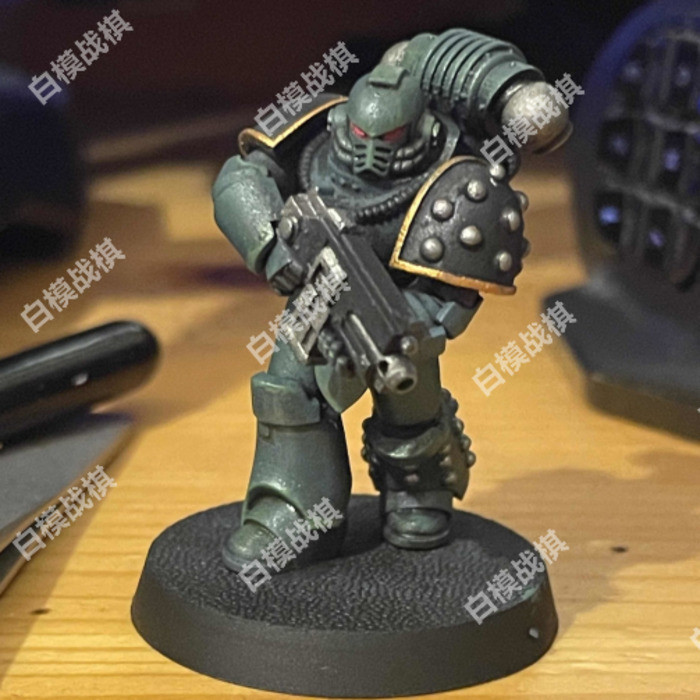 Warhammer Third Party New 4 Light Curing Printing Grey Mold Need Glue Assembly Coloring Floating Shoulder Armor ไม่ต้องใช้สติ๊กเกอร์น้ํา