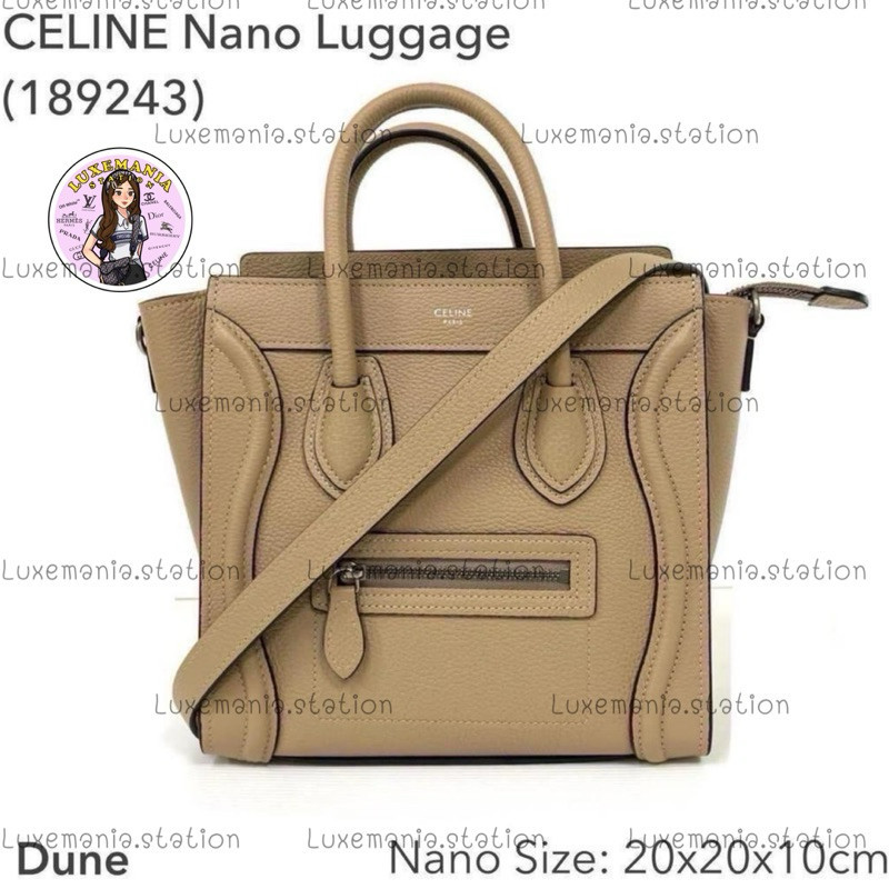 ♞,♘: New!! Celine Luggage Nano Bag 189243️ก่อนกดสั่งรบกวนทักมาเช็คสต๊อคก่อนนะคะ️