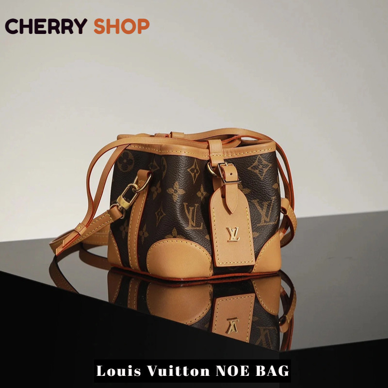 ♞,♘,♙หลุยส์วิตตอง Louis Vuitton NOE BAGกระเป๋าถัง/กระเป๋าสะพายไหล่สุภาพสตรี