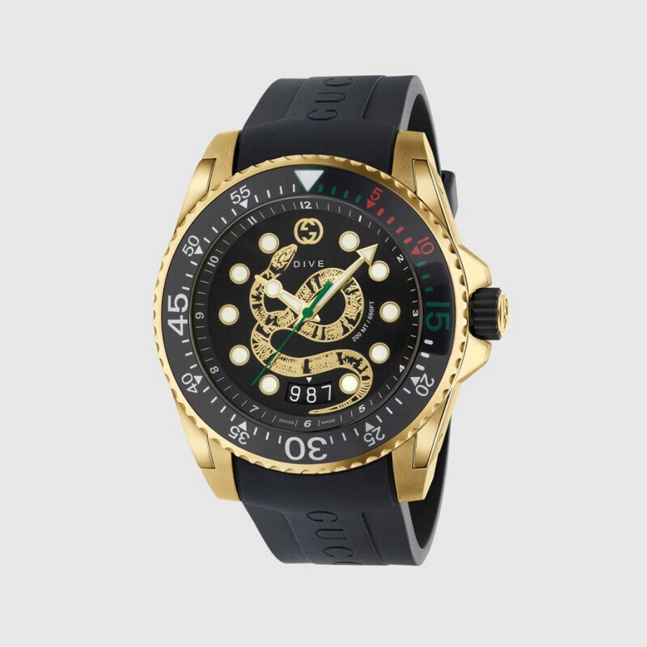 ♞กุชชี่Gucci Gucci Dive watch, 45 mm แฟชั่น/ความสง่างาม/หรูหรา/