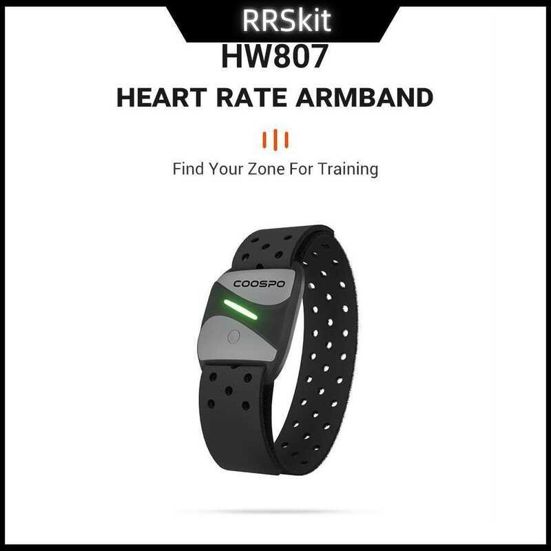 Coospo Hw807 HRV Heart Rate Monitor Armband Optical Outdoor Fiess Sensor Bluetooth 5.0 Ant+ Ip67 Ru