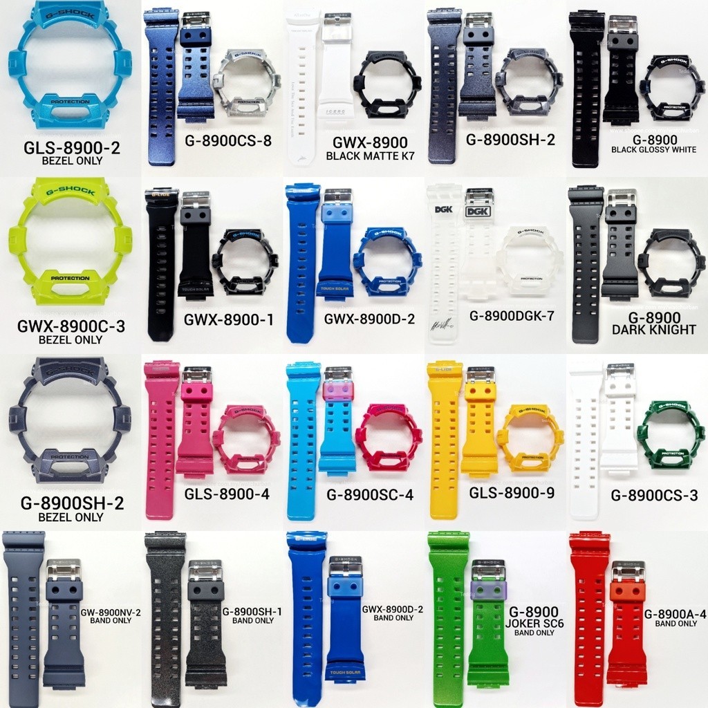 Casio G-SHOCK BAND และ BEZEL GLS8900 GW8900 GWX8900 G8900 GR8900 G-8900 GLS-8900 GWX-8900
