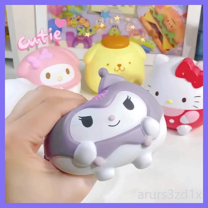 7cm/9cm Cute Squishy Mochi Anima Slow Stress Relief Squishy Kawaii Decompression Cartoon Children's