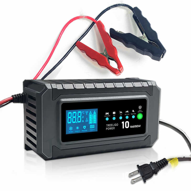 10A Automotive 12V Battery Charger 24V 5A Car Lead Acid Battery Charger