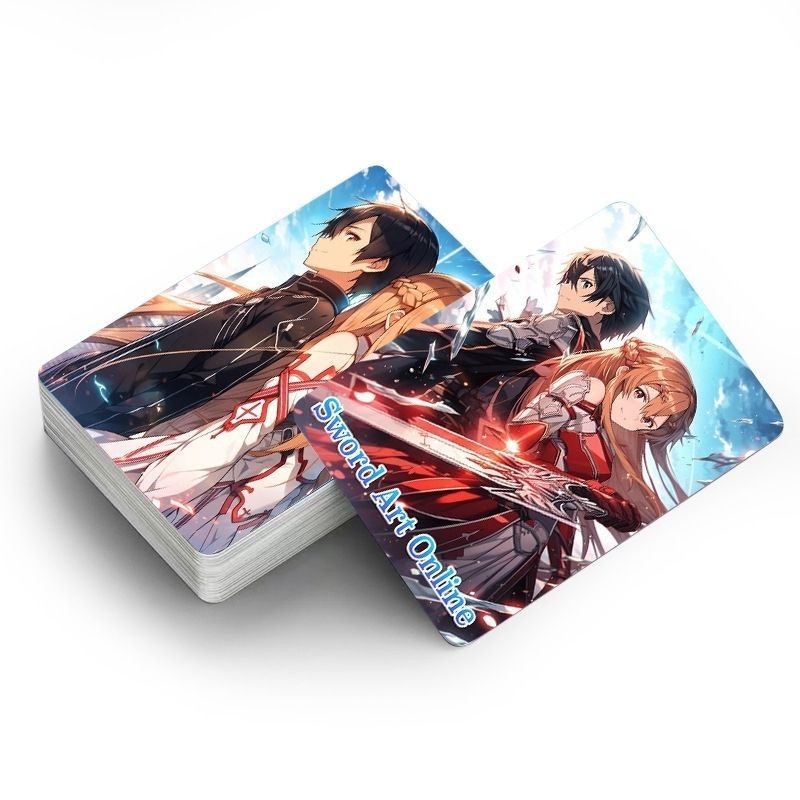 ♞,♘,♙แอนิเมชั่นอุปกรณ์ต่อพ่วงดาบศิลปะออนไลน์สองด้าน30การ์ดขนาดเล็กKiritani Suguha Eugeo Asada Shino