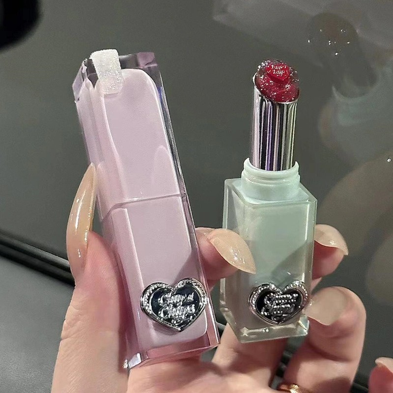 Joocyee × Jewel Pearl Frozen Lipstick Mirror Lip Glaze Moisturizing and Maintaining Color Lip Care