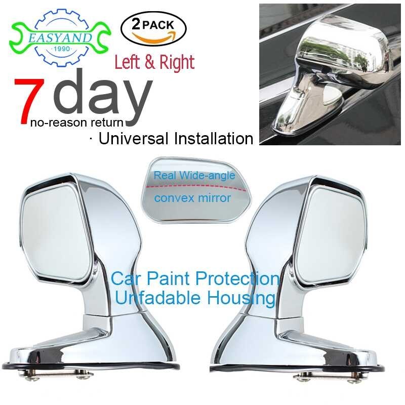 pair EASYAND 1 Bonnet Rearview Non-destructive Installed Hood Blind Spot Mirror Universal Car Acces