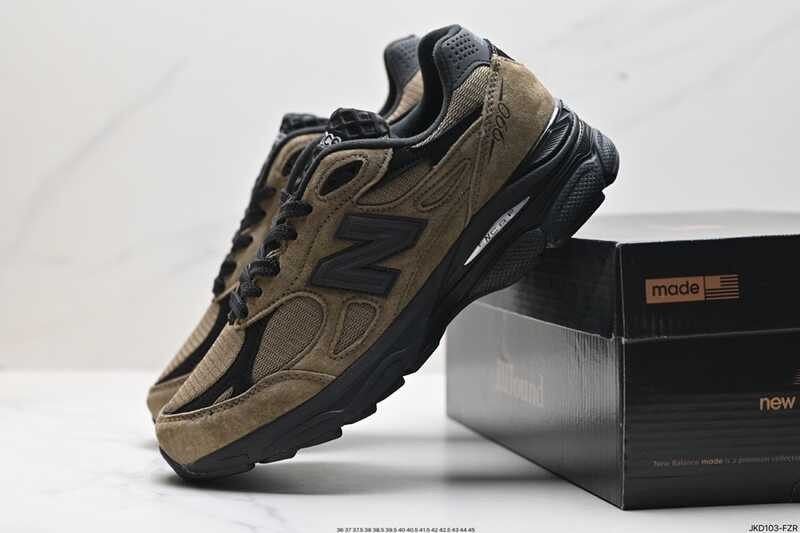 990v3 New Balance x JJJJound Men's Women's Brown Black Sports Shoes