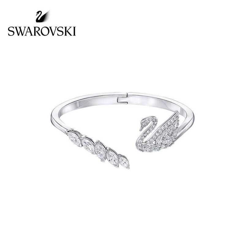 bracelet SWAN ˉ LAKE Elegant Romantic Open Swan Women's fine jewelry Charms and Charm Bracelet