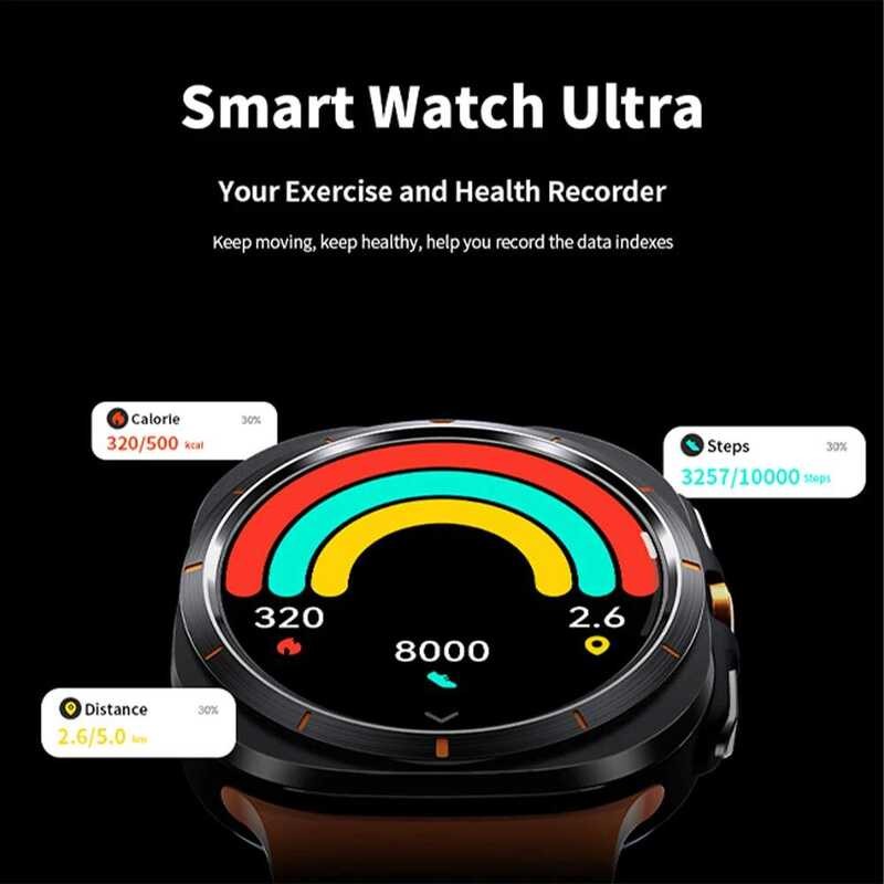 ❥ 2024 ใหม่มัลติฟังก์ชั่galaxy Smart Watch 7 Ultra Men Amoledหน้าจอมัลติฟังก์ชั่กีฬาฟิตเนสtrack
