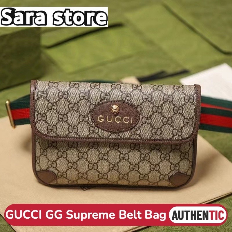 ♞,♘,♙กุชชี่ Gucci Neo Vintage GG Supreme Belt Bag กระเป๋าเข็มขัด