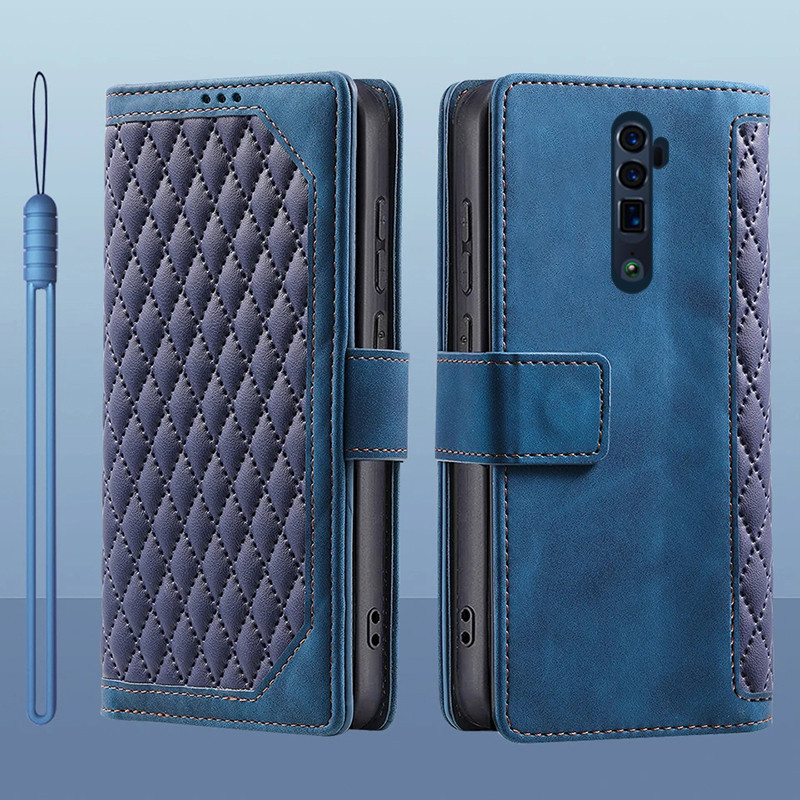 สําหรับ OPPO Reno 10X ซูมพลิกหนังผู ้ ถือบัตรหนังสือกระเป ๋ าสตางค ์ ขาตั ้ งป ้ องกันสําหรับ OPPO Reno 10X ซูมฝาครอบโทรศัพท ์