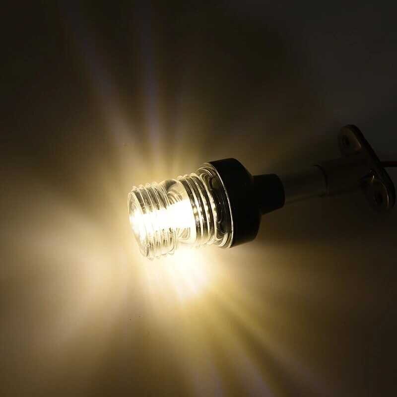 ❤ ไฟนำทาง LED พับได้12นิ้วสำหรับเรือยอช์ตสมอเรือท้ายเ