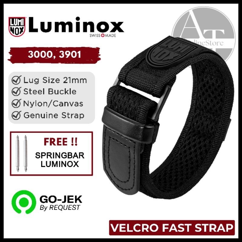 Luminox Strap - Velcro Strap Luminox 3000 BO สีดํา ของแท้