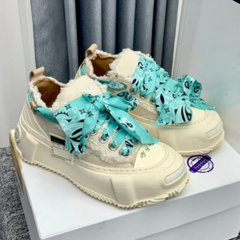 Xvessel ยิ ้ มผ ้ าใบพู ่ ร ้ อยสบายขอทานขนมปังผ ้ าใบหัวใหญ ่ pops รองเท ้ าผู ้ หญิง-xVE87