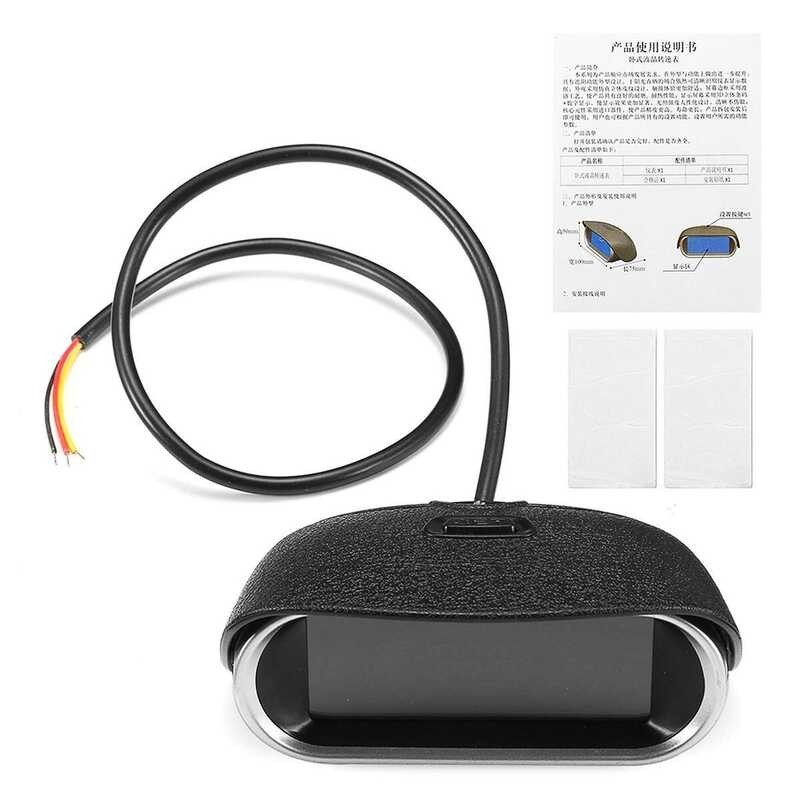 ❤ 【การจัดส่ง + แฟลช Deal】12V Universal LCD 50-9999 RPM เครื่องวัดควา