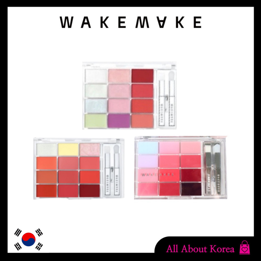 [WAKEMAKE]SOFT COLORING LIP PALETTE 3colors, ลิปพาเลท เนื้อนุ่ม 3 สี