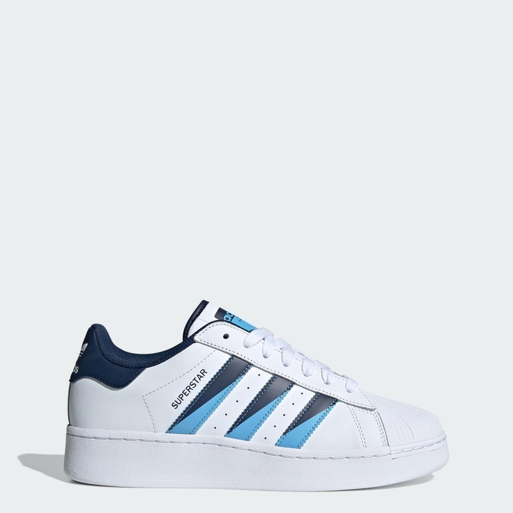 ♞,♘adidas ไลฟ์สไตล์ รองเท้า Superstar XLG Unisex สีน้ำเงิน IF1582