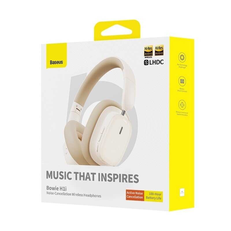 Baseus ANC Headphone Wireless Hybrid Noise-Cancelling Stereo Hifi Music Bluetooth 5.2 5.3 Over The