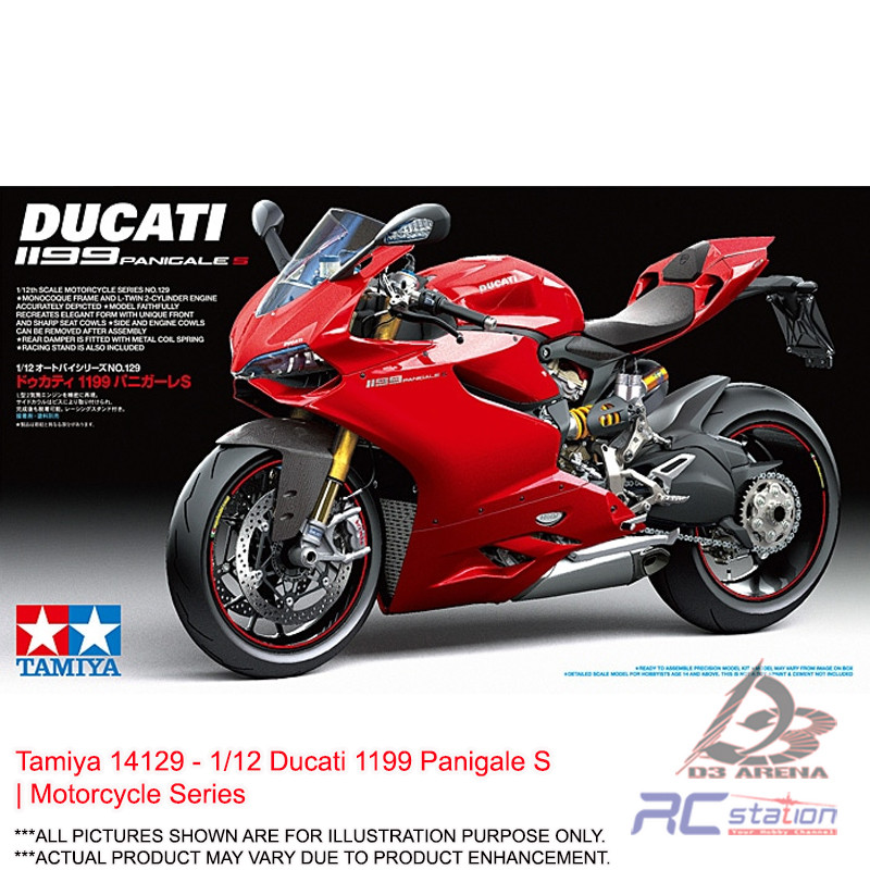 Tamiya #14129 - 1/12 Ducati 1199 Panigale S | Motorcycle Series