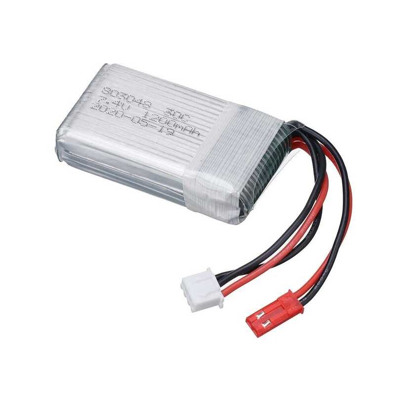 ❤️ แบตเตอรี่ Lipo 2S 1200Mah 803048สำหรับ Mjxrc อะไหล่โดรนอาร์ซี X600แบตเตอรี่2s 7.4 พร้อมชุดชา